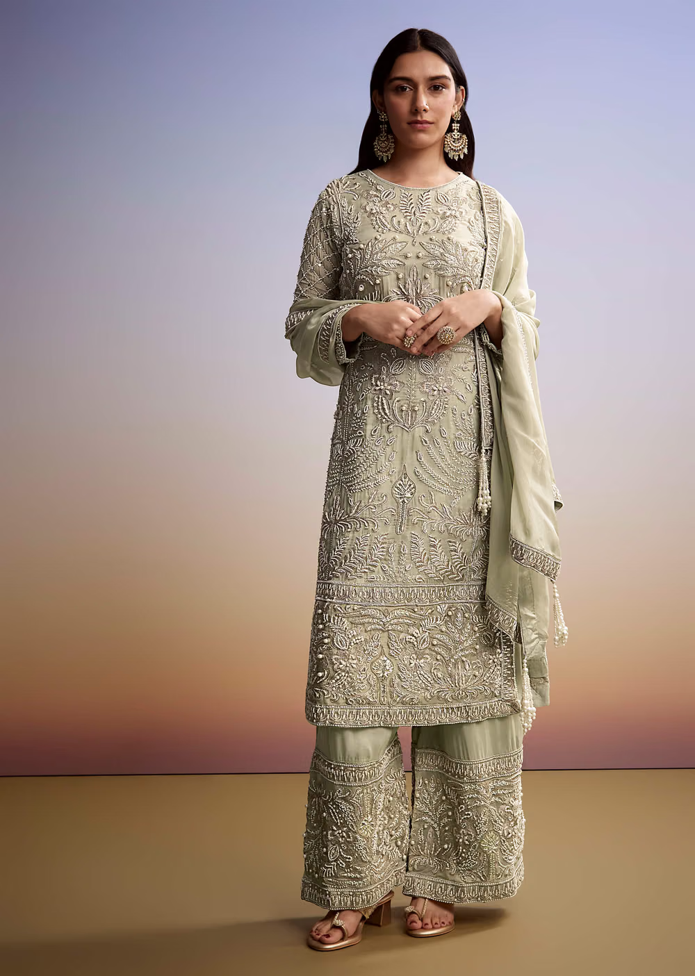 π Celestial Grace in Pistachio Mint Green π